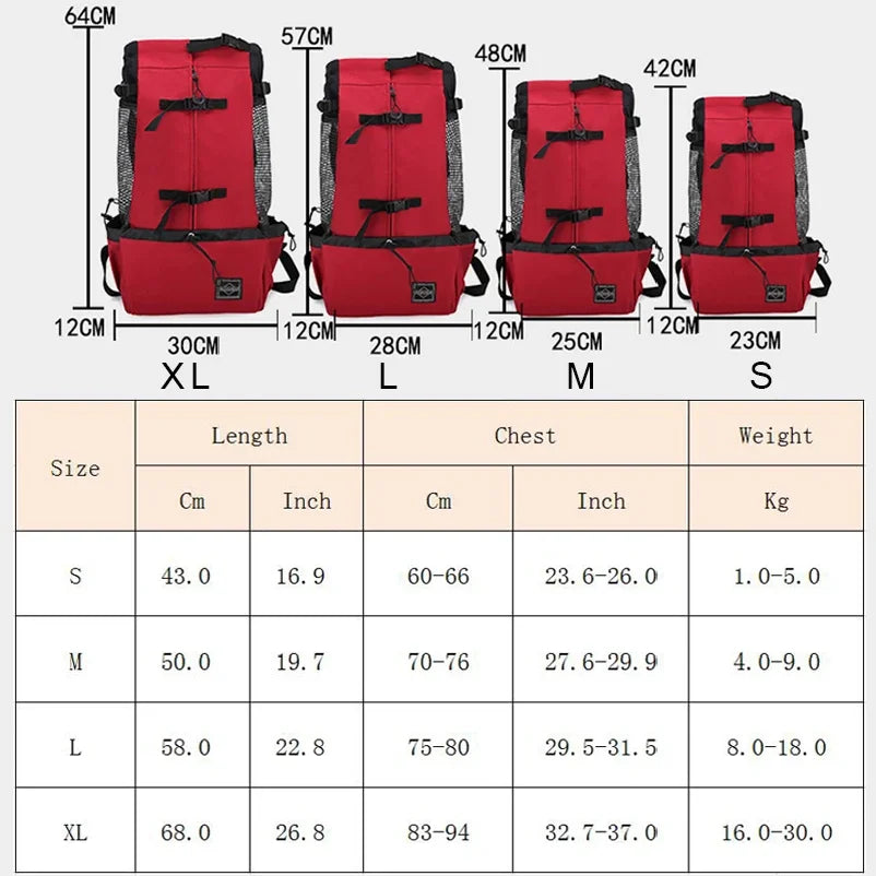 Strong Nylon Dog Carrier Backpack for Small Medium Dogs High Quality Breathable Cycling Backpack for Outdoor Travel Pet Supplies