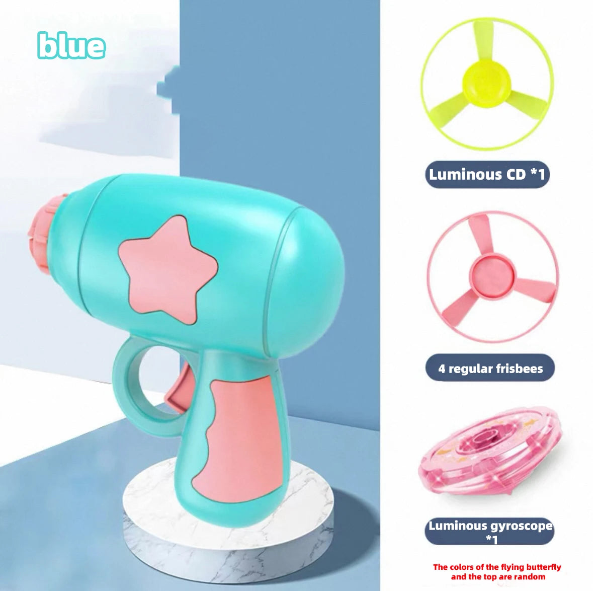 Funny Cat Toy Interactive Launch Pet Training Toy For Kitten Mini Flying Disc Shooting Gun Chasing Games Cat Toys Pet Supplies