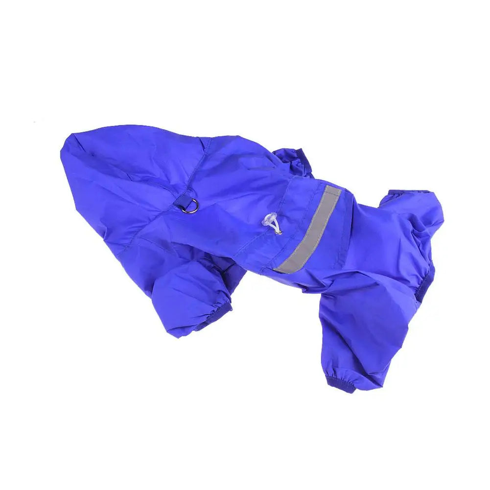 Adjustable Puppy Rain Slicker Clothes Rain Coat Puppy Clothes Cat Raincoat Jumpsuit Pet Supplies Jacket Outdoor Waterproof