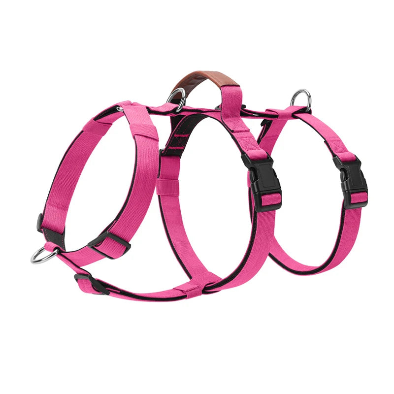 No-Pull Dog Harness for Large Dogs Outdoor Training Pet Supplies Escaspe-Proof Vest Dog Harness Collar Nylon Big Dog Chest Strap
