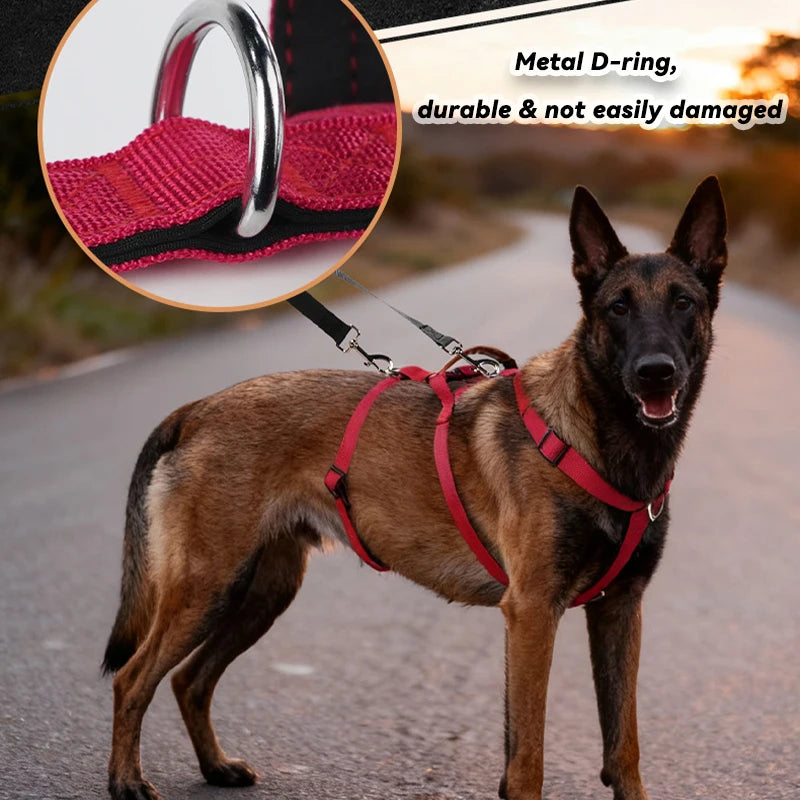 No-Pull Dog Harness for Large Dogs Outdoor Training Pet Supplies Escaspe-Proof Vest Dog Harness Collar Nylon Big Dog Chest Strap