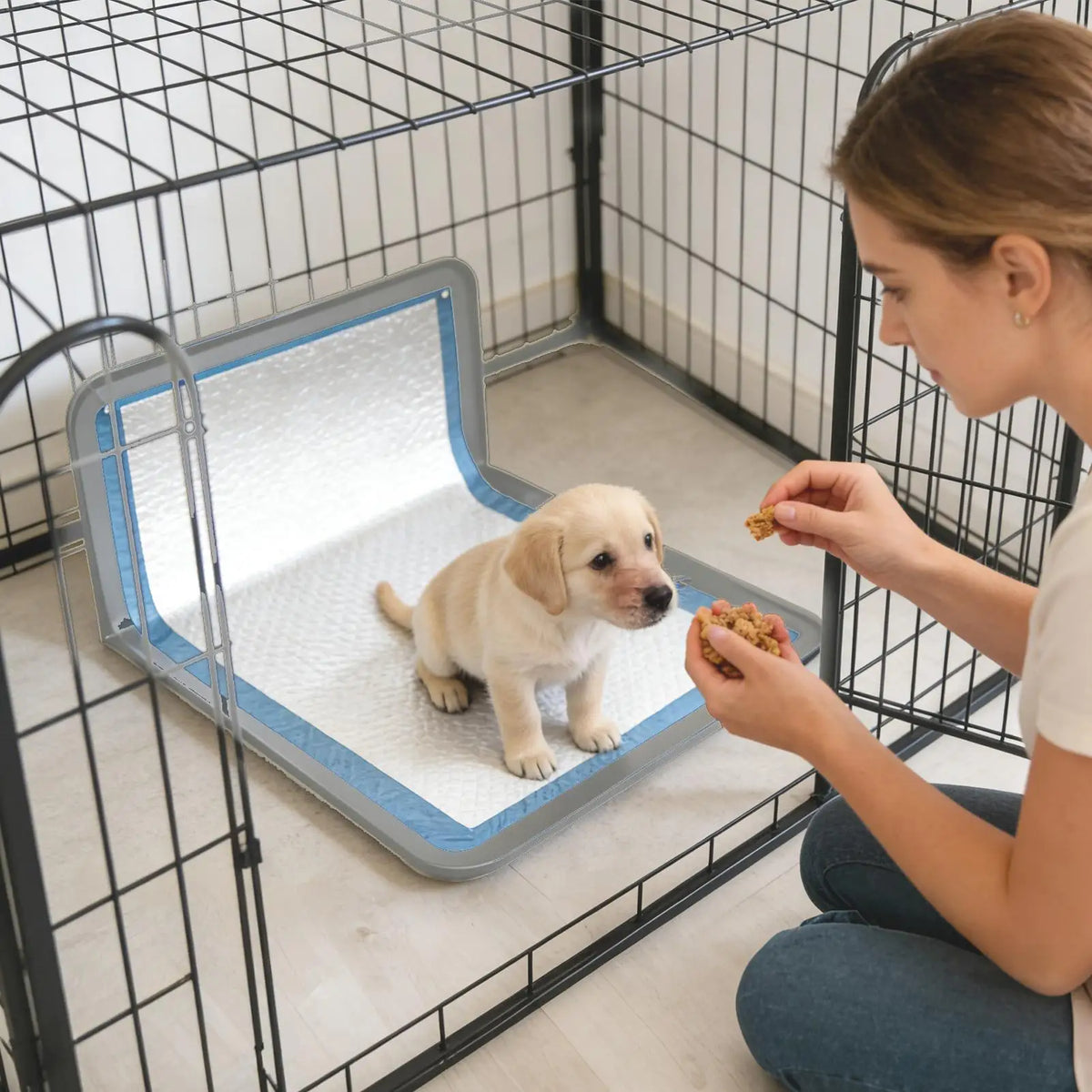 Folding Non Slip Pee Pad Silicone Dog Potty Training Pads Portable Dog Pee Pad Easy-to-clean Pet Pads For All Sizes Of Dog Cats