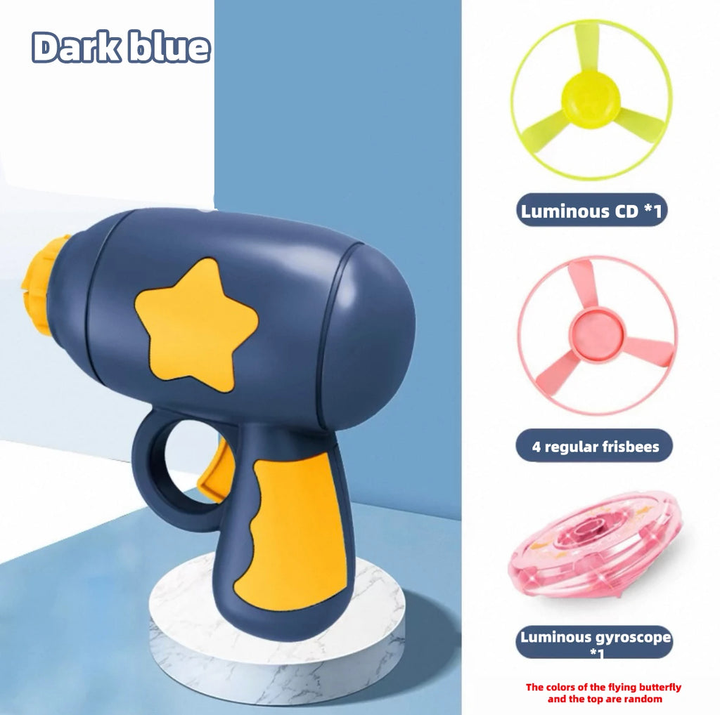 Funny Cat Toy Interactive Launch Pet Training Toy For Kitten Mini Flying Disc Shooting Gun Chasing Games Cat Toys Pet Supplies